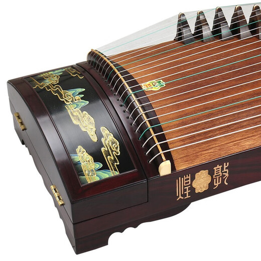 Dunhuang Brand Guzheng 698 Serie Erwachsener Kinder für Kinder mit hoher professioneller Leistungsstufe Guzheng Qin Shanghai Nationales Musikinstrumentenfabrik 1 20698p Qianlijiangshan (vollständige Set von Geschenkpaketen)