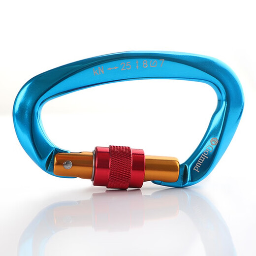Golmud Mountainering Safety Schnalle D-Typ Schnalle Lock Lock Klettern Hauptschloss Outdoor-Expansionsausrüstung Schnellhanges Klettern Schnalle GM9203 Grau Grau