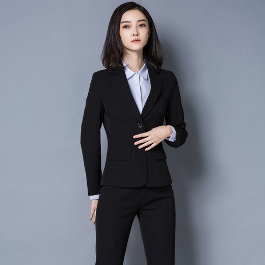 
Avian, spring and autumn professional suit jacket, women's slim-fit college student interview formal work clothes top, single piece 683, black-support single piece XL (recommended 110-120Jin [Jin equals 0.5 kg])