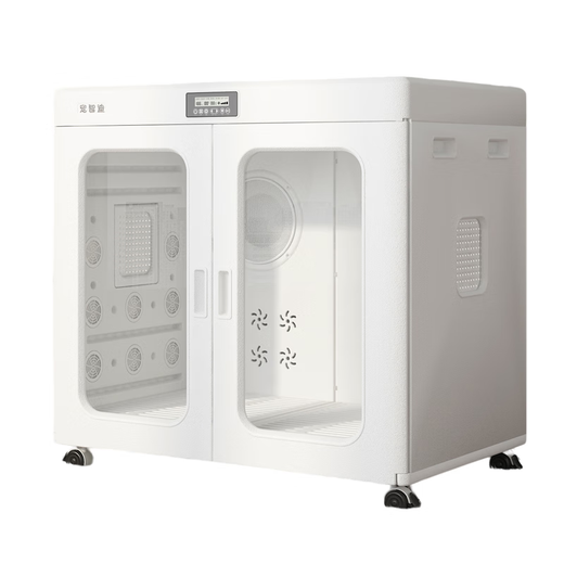 Pet Zhidi Caja de secado para mascotas para perros medianos y grandes Secador de pelo para mascotas Artefacto para bañar y secar con secador a perros Border Collie Blow Water Box Super Wind 430 litros 4 salidas de aire laterales 28 salidas de aire 2 ventiladores 120 Jin Jin es igual a 0,5 kg. Disponible dentro