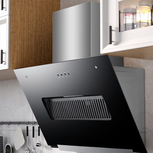 Oppenno Range Hood Household Kitchen Large Suction Range Hood Small Size Discharge Smoothing Smooth and Smoothing Small Apartment Side Suction Range Hood Single and Double Motor Hood Stove Set Single Motor 710mm Key Model Apartment Rental [without Fence] Package Installation