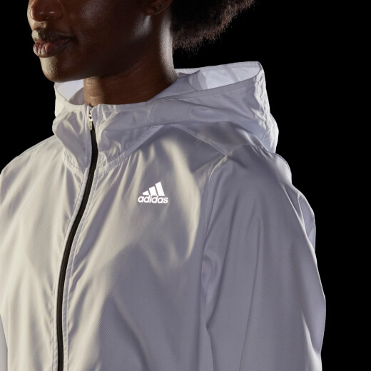 阿迪达斯 （adidas）阿迪达斯女子 运动休闲宽松梭织连帽夹克防风外套 GJ9930 S