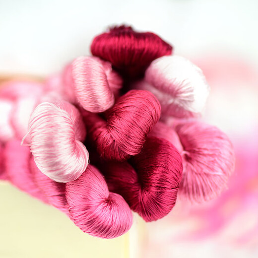 Other embroidery craftsmen No. 35 mulberry silk thread embroidery thread Su embroidery twining handmade embroidery thread embroidery thread thread embroidery thread No. 4 5 small