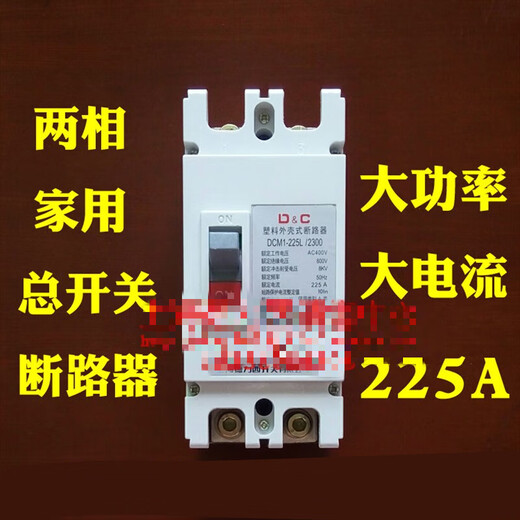 Shanghai switch 100A high power circuit breaker air circuit breaker 63 gate knife 220V two-phase electricity 100A 2P