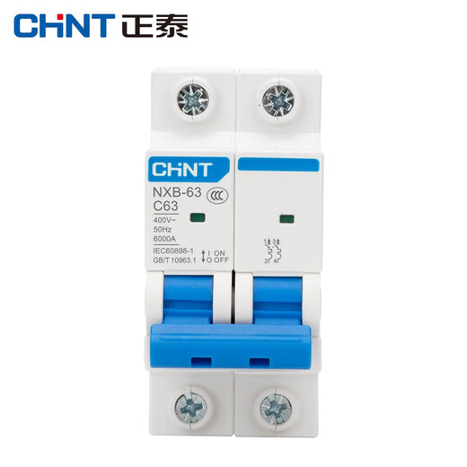 Chint (CHNT) NXB-63-2P-C63 air switch overload air switch DZ47 upgraded small circuit breaker