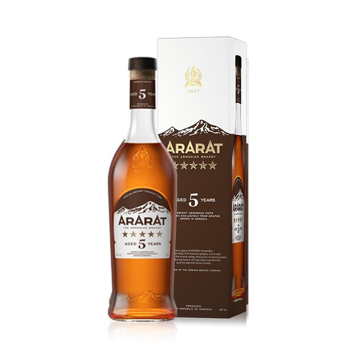 
ARARAT (ARARAT) new 5 years of original bottle imported Armenian brandy 5 stars foreign wine gift gifts 700mL 1 bottle