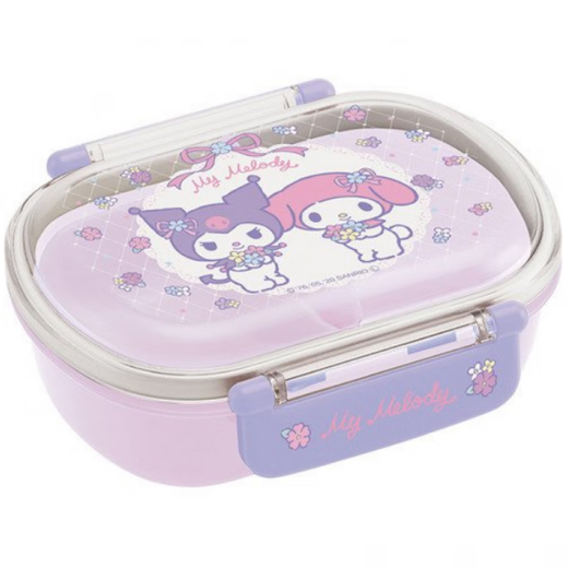 三丽鸥（SANRIO）儿童库洛米Kuromi儿童餐具饭盒便当盒便当袋筷勺叉水杯 新款库洛米筷勺叉套装
