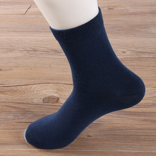 Orange Workshop Socks Men's Middle Tube Socks Breathable Sweat Absorbent Business Casual Stockings Four Seasons Men's Pure Black Socks Random Colors 5 pairs All sizes