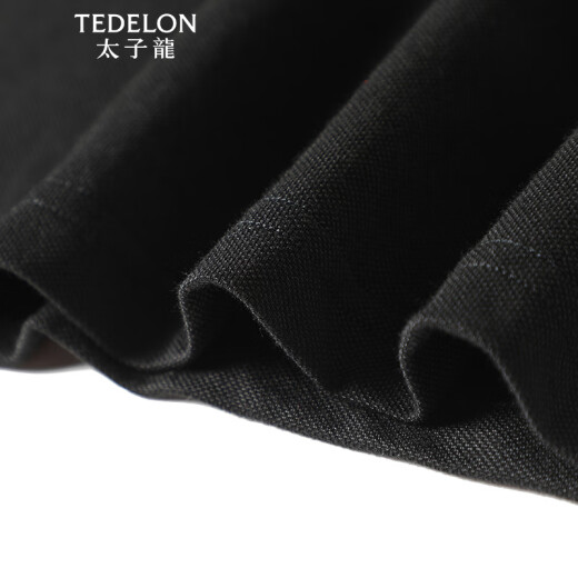 TEDELON POLO shirt men's lapel single-breasted solid color cotton men's slim short-sleeved T-shirt casual top T02202 white XL