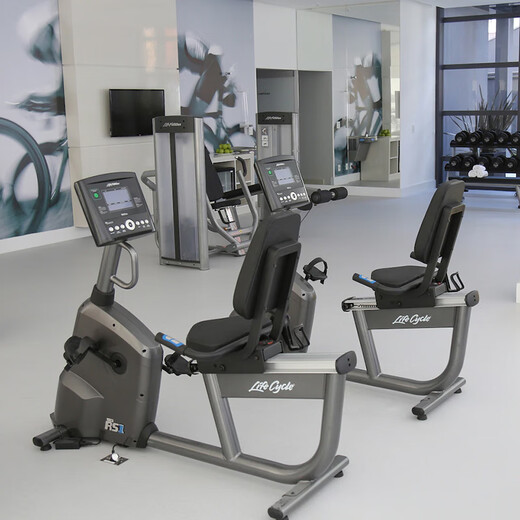 LIFEFITNESS fitness bike RS1 backrest horizontal home silent aerobic electromagnetic control dynamic fitness bike imported RS1-GC button screen