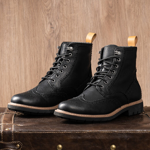 Clarks men's shoes spring boots British style brick carved Martin boots Batcombe Lord overseas direct mail 26134857 40