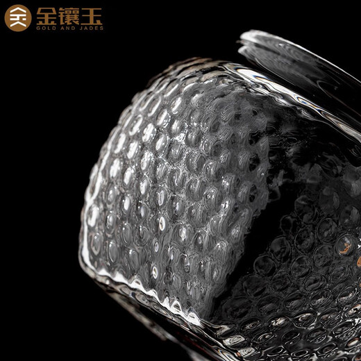 Gold inlaid jade glass fair cup kung fu tea set tea cup tea sea accessories tea set accessories wooden glass male cup