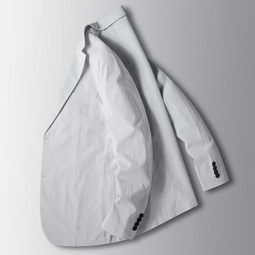 Walker Shop 休闲西服男春秋季薄款微弹轻奢商务西装中青年抗皱免烫便西外套 蓝色 2XL (185) 建议160-175斤