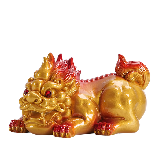 Flush color-changing ornaments, color-changing Pixiu tea pets, can be raised and played with, tea table ornaments, high-end tea tables, lucky tea pet boutiques, Huoyun Pixiu ornaments, male-gold