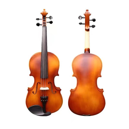 Uncle Drew wooden violin for beginners, professional playing student, adult male and female handmade violin, children's violin introduction, 4/4, height above 155cm, full set of accessories + teaching video