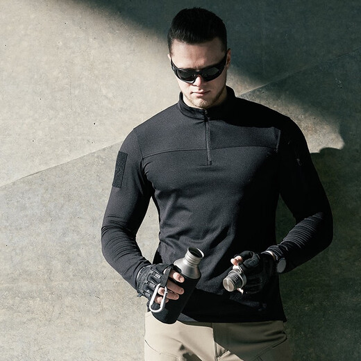 Longya Zhang Yi's same model, the second generation Longya Defender lightweight stand-up collar fleece sweater warm outdoor tactical jacket crocodile color M 175/96A 133-156Jin Jin is equal to 0.5 kg