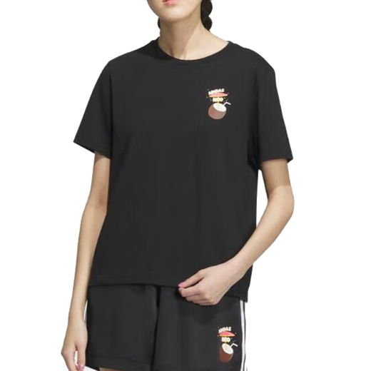 阿迪达斯 （adidas）Neo短袖女装夏季新款健身训练运动服休闲时尚透气圆领T恤衫IP3880 IP3878 XL
