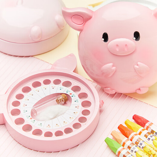 Taolele (Taolele) Babyzähne Gedenkbox Zodiakschild Jungen und Mädchen Kinder Zähne Ersatz Aufbewahrungsbox Baby Fötal Haarsammlung und Zahnbox Zodiac Zeichen Schwein/Geschenkbox Verpackung