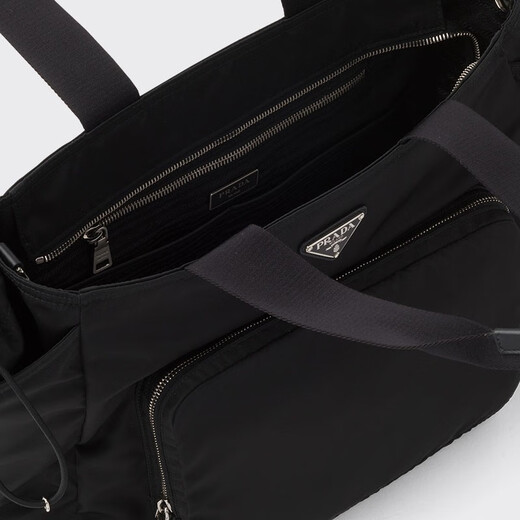 PRADA/Prada Gift Women's Vela Re-Nylon Handbag Crossbody Bag Women's Bag Black