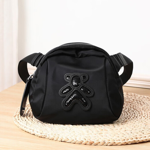 Love Sea Oxford Cloth Bag Women's Bag Crossbody Bag One-shoulder Dumpling Bag Birthday Gift Premium Sense Gift Gift Gift Gift Girlfriend Wife [Black] Large Capacity Water-proof Fashionable and Versatile Niche Brand Light Luxury High-end Casual Practical Commuter