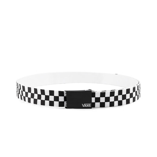 VANS范斯官方 男子腰带（1473mm*38mm）棋盘格休闲运动 黑白格纹 均码