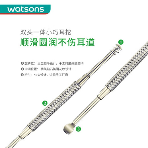 Watsons Teacher's Day Gift [Watsons] Guba Beauty Tool Ear Eyebrow Clip Nail Clip Set 3-Piece Set
