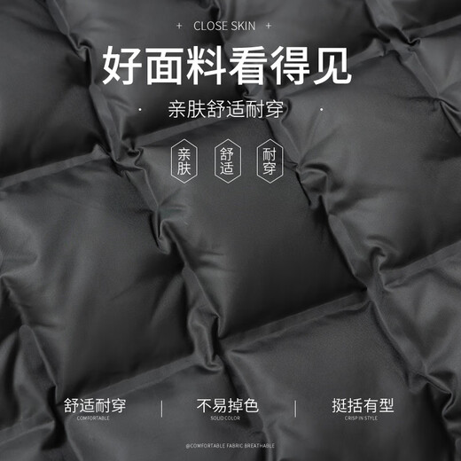 Flying in the snow, wearing down vest, down jacket, duck down winter warmth and cold protection, thick middle-aged and elderly dad's vest 175