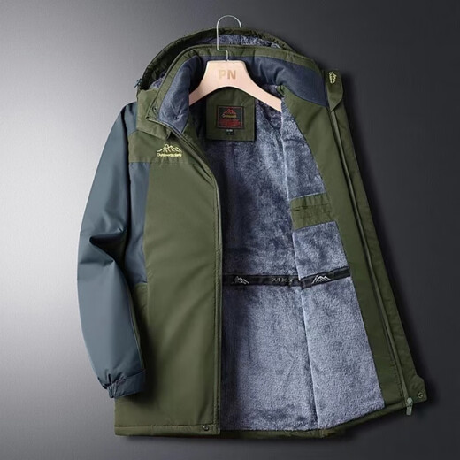 左斯客冬季劳保棉服工作服棉袄男加厚加绒耐磨工装干活棉衣外套焊工防烫 黑色 XL