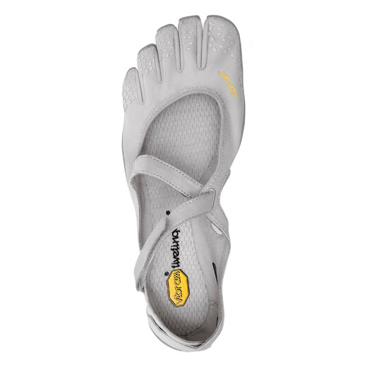 Vibram five-toe shoes for women indoor fitness training yoga dance shoes Pilates five-toe shoes breathable casual shoes VSOUL silver/light gray normal size, one size larger 37