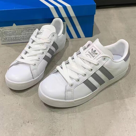 阿迪达斯 （adidas）男鞋女鞋春季新款运动鞋三叶草经典低帮板鞋小白鞋时尚休闲鞋 EE6196 36