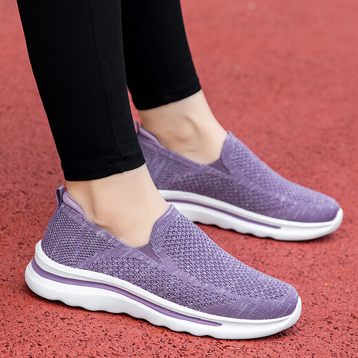 BFM Damenschuhe für Sommer mit breiten fetten Füßen Mutterschuhe atmungsaktuelle nicht rutschfeste Soft allein mittlere und älter