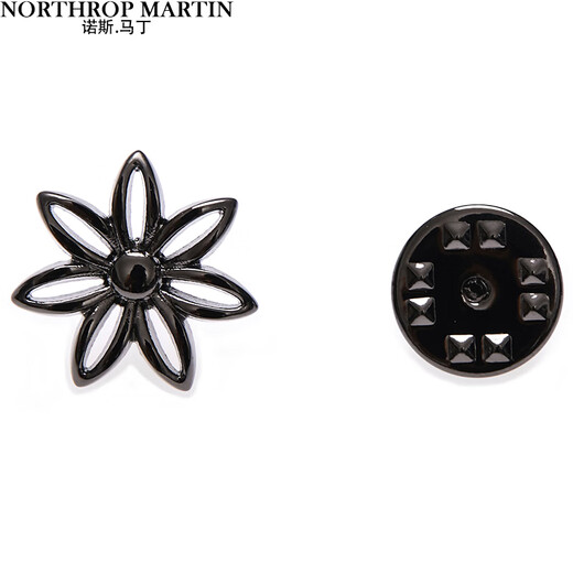 North Martin high-end coat suit brooch men's wedding lapel pin brand gun color