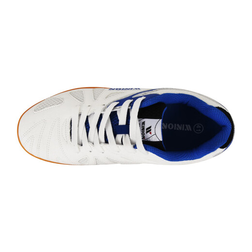Yinglian WINION carefully selected table tennis shoes for men and women, beef tendon sole non-slip table tennis shoes starting point, white and blue 42