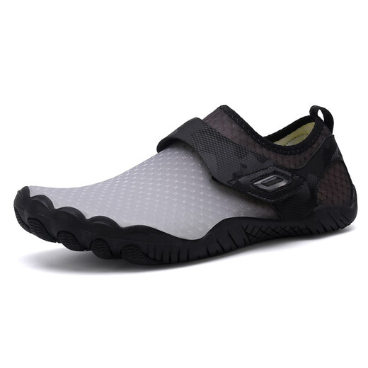 RZWOLF lightweight cycling shoes for men and women outdoor lock-free mountain couple road casual breathable soft sole non-slip bicycle shoes Quan F001 black gray (a size larger) 42
