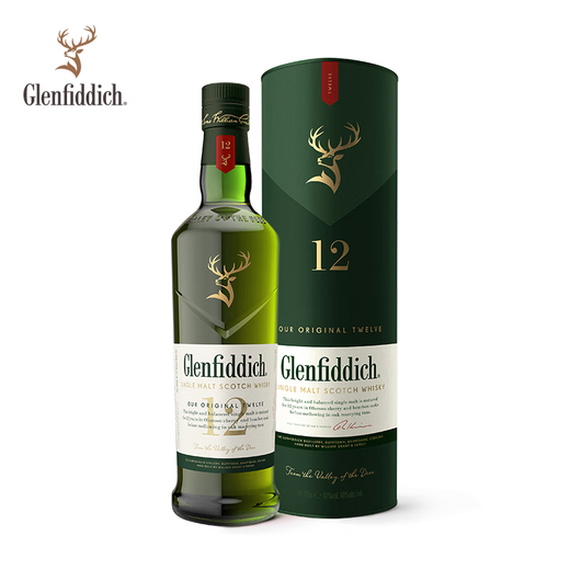 Glenfiddich Core -Serie Single Malt Whisky Wine Wine Geschenkbox 700 ml 12 Jahre + 15 Jahre