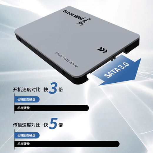 长城（Great Wall) 128GB SSD固态硬盘 SATA3.0接口 读速540MB/S台式机/笔记本通用 GW560系列 