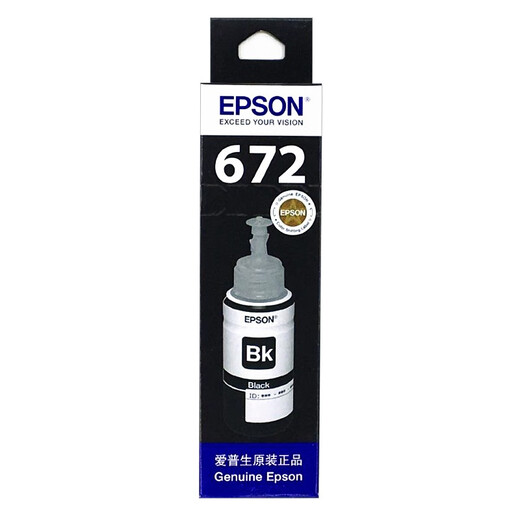 爱普生（EPSON）原装爱普生672墨水 L351 360 380 310 353 358 363 365 383打印机 爱普生T6721BK黑色墨水 4000页