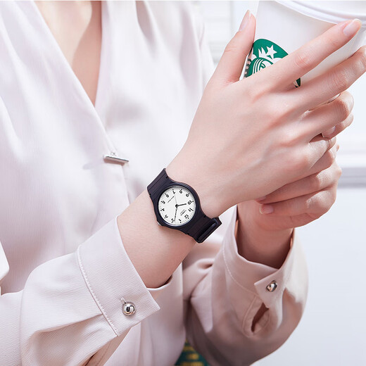 Casio (CASIO) small black watch for men and women, unisex student civil service examination, college entrance examination usable quartz watch MQ-24-7B