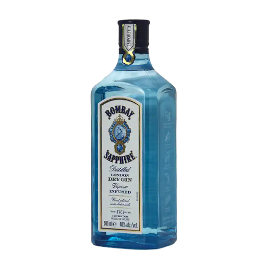 Authentischer authentischer Sapphire Gin, Filzwein, Gin, original britische Flasche importierte Weihnachtsgeschenke, Mumbai Sapphire Gin, 500 ml, 1 Flasche
