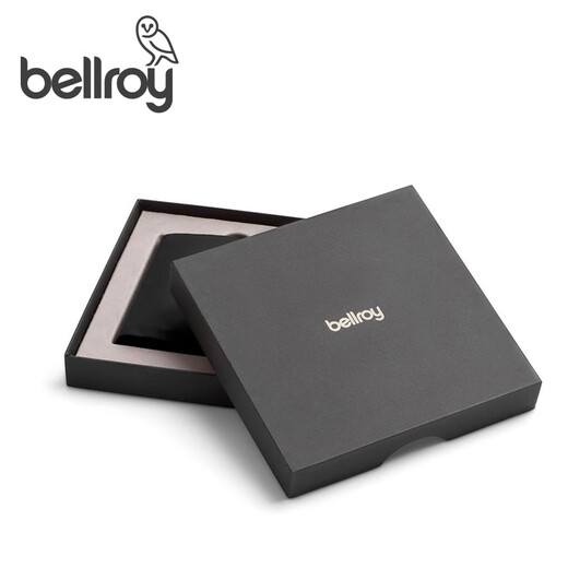 Bellroy澳洲 Slim Sleeve Premium Edition新款短夹皮革尊贵版卡包 经典黑
