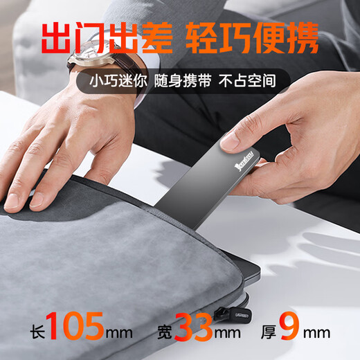 GETEA移动硬盘固态高速NVMe长江存储颗粒外置存储大容量Type-C手机电脑两用办公游戏pssd兼容MAC 【高速版】灰色（读取峰值1050MB/s) 1TB（长江存储颗粒/可开13%专票）