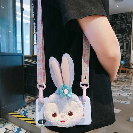 Afapu vivo mobile phone case pig coin wallet integrated women's cartoon cute creative crossbody storage bag three-dimensional soft shell anti-fall pig butt [soft shell card wallet] + plush doll + solid color crossbody rope Other models can leave a message and note shipping