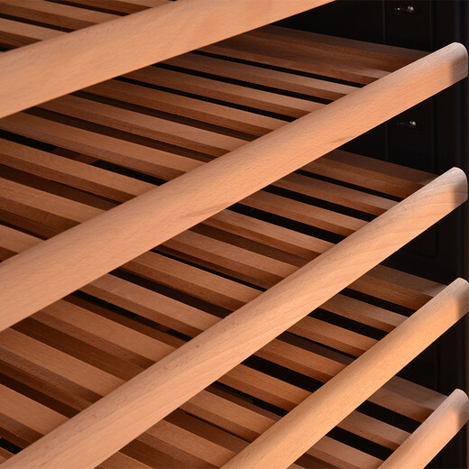 Bacchus wine cabinet 50-70 bottles thermostatic cabinet household refrigerated fresh cabinet wine cabinet compressor solid wood wine rack light luxury living room office air-cooled frost-free display cabinet YC-188S-air-cooled beech wood hanging cup 52 bottles