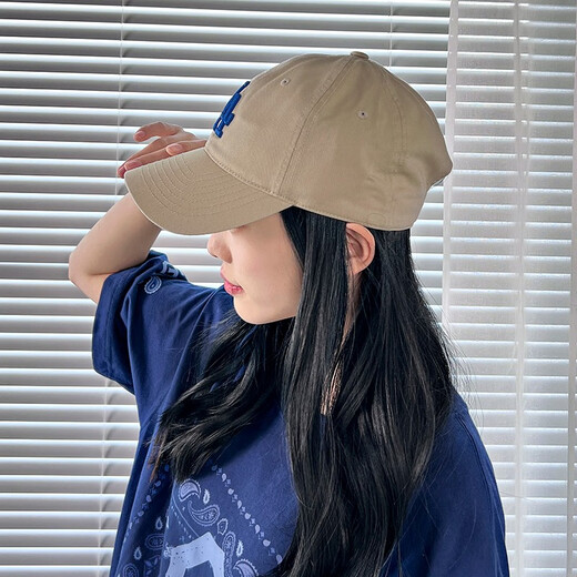 Official men's and women's hats, professional baseball base casual hats, baseball caps, sun hats, couples soft top baseball hats, birthday gifts, Los Angeles Dodgers/beige/66 One size F