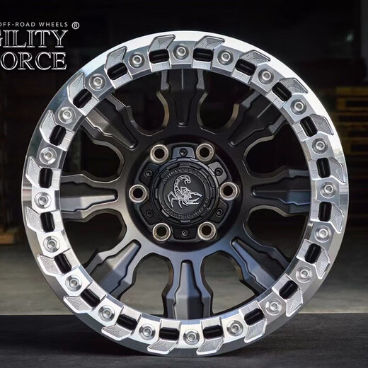 
AGILITY FORCE OFF-ROA WHEELS POVOOFF WHEELS 18-inch tank 400 Patrol tank 500 Pajero Patrol Road Cruiser Prado Tantra A728B Asian Black External Anti-Detection 18-inch 8.5J