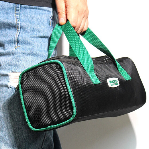 LAOA tool bag portable mini canvas thickened wear-resistant electrician portable multi-functional tool bag small storage bag large square storage bag double-layer thickened