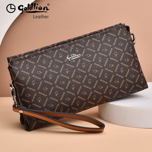 Jinlilai Clutch 2025 Nouveau sac à main à grande capacité à grande capacité Sac à main imprimé Sac à main Style de cadeau de la journée de la femme [Standard anglais 21 * 7 * 12cm]