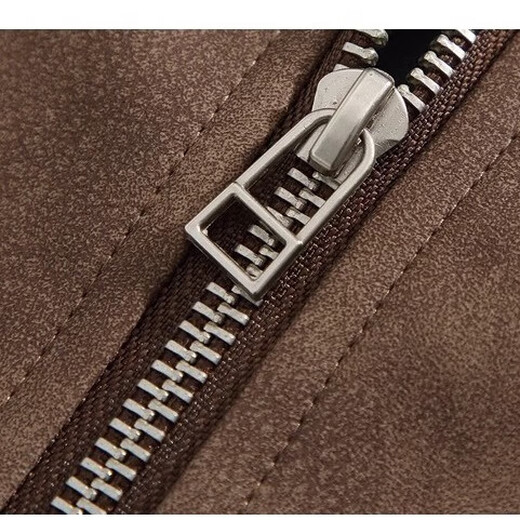 Heidiluo American jacket for men and women in autumn and winter brown lapel leather jacket high-end suede jacket for men and women brown regular XL (recommended 110-125 Jin Jin equals 0.5 kg)