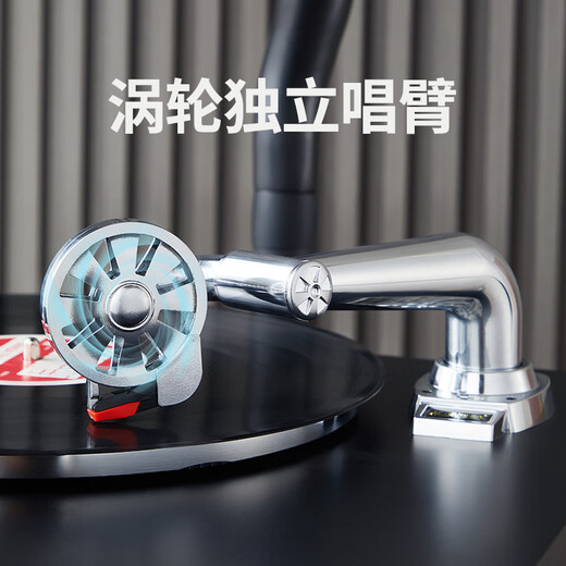 Fantasy Poetry Gramophone Living Room Study Italian Style High-end Retro Vinyl Large Speaker Floor-Standing Record Player Bluetooth Modern Audio Dark Gray SP1502