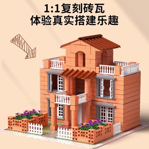 Shangyun Kinderspielzeug Jungen Mason Bauhaus Bausteine ​​DIY Handgefertigte Puzzle Geburtstagsgeschenk 3-6-10 Jahre alt